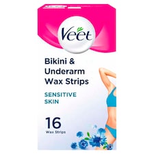 Veet Ready To Use Wax Strips Bikini And Underarm 16'S