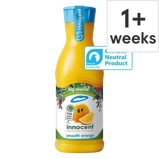 Innocent Orange Juice Smooth 900Ml Tesco Groceries