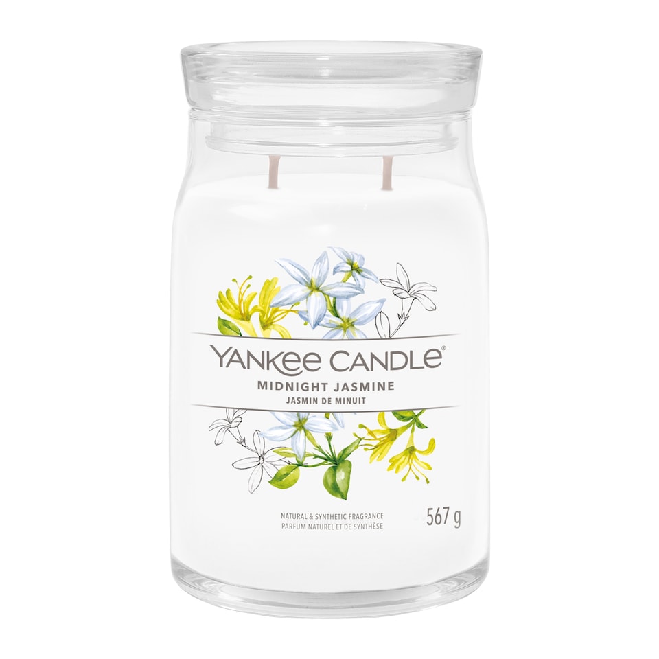 image 1 of Yankee Signature Midnight Jasmine Large Jar Candle 567g