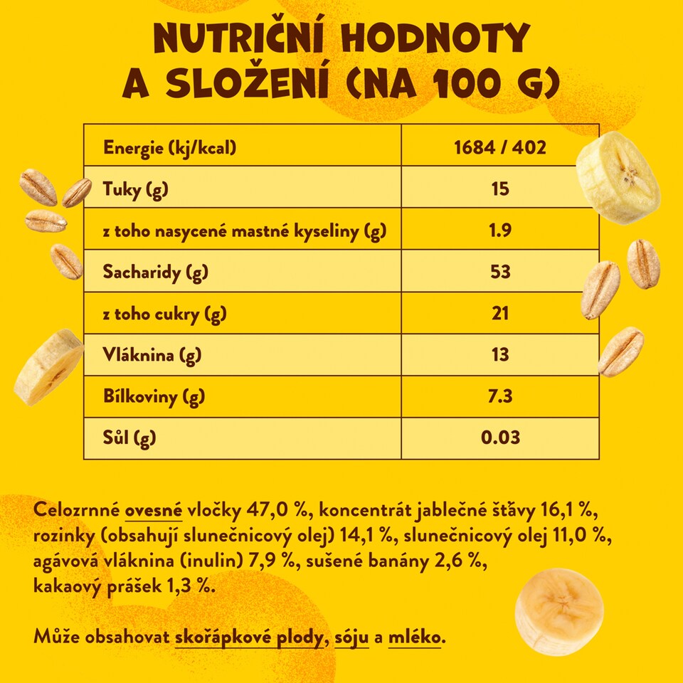 image 1 of Goodies Choco Banana Oat Sticks 5 x 23g (115g)