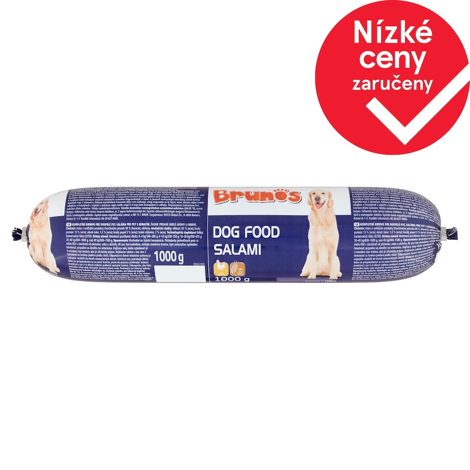 Brunos Salám pro psy s kuřecím 1000g