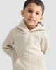 image 1 of F&F Boys Cotton Blend Herringbone Pattern Kangaroo Pocket Hoodie in Tan
