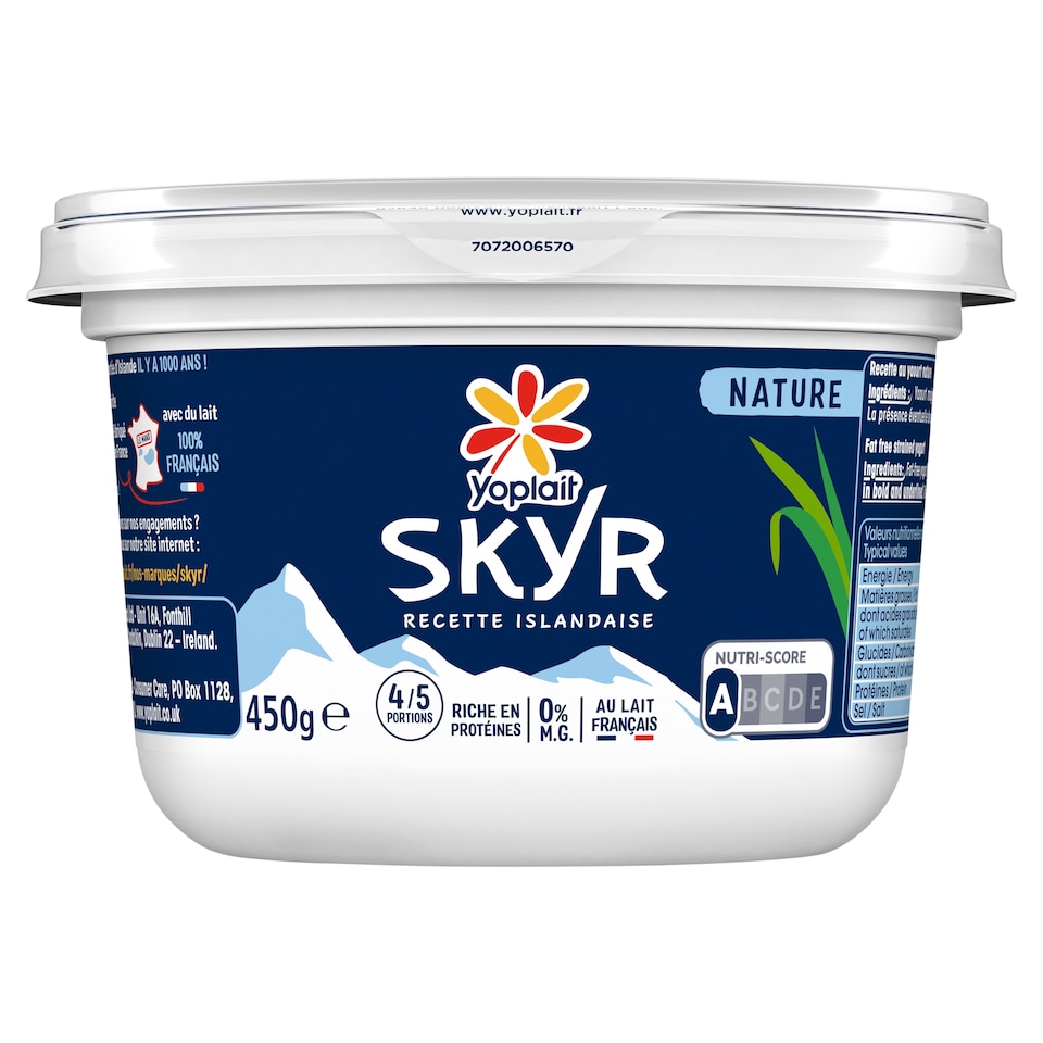 YOPLAIT SKYR NATURAL 450G 