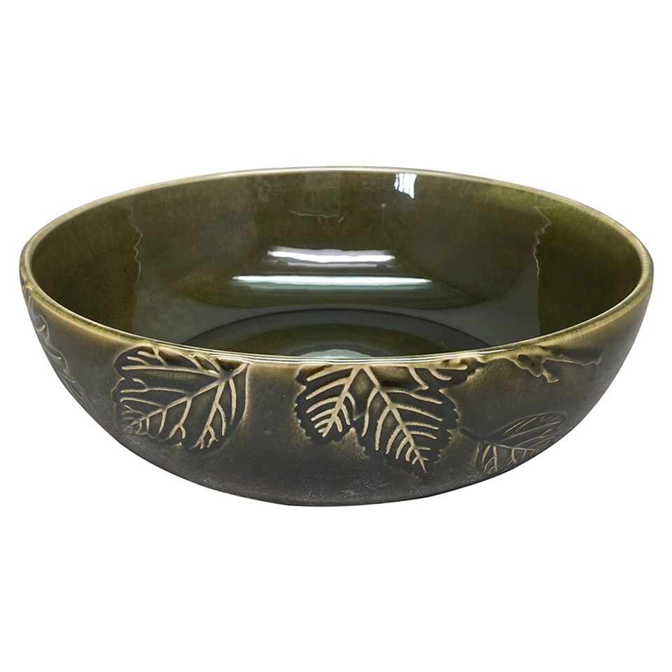 F&F home Fern embossed serve bowl