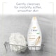 image 4 of Dove Silk Glow Body Wash Shower Gel 450ml