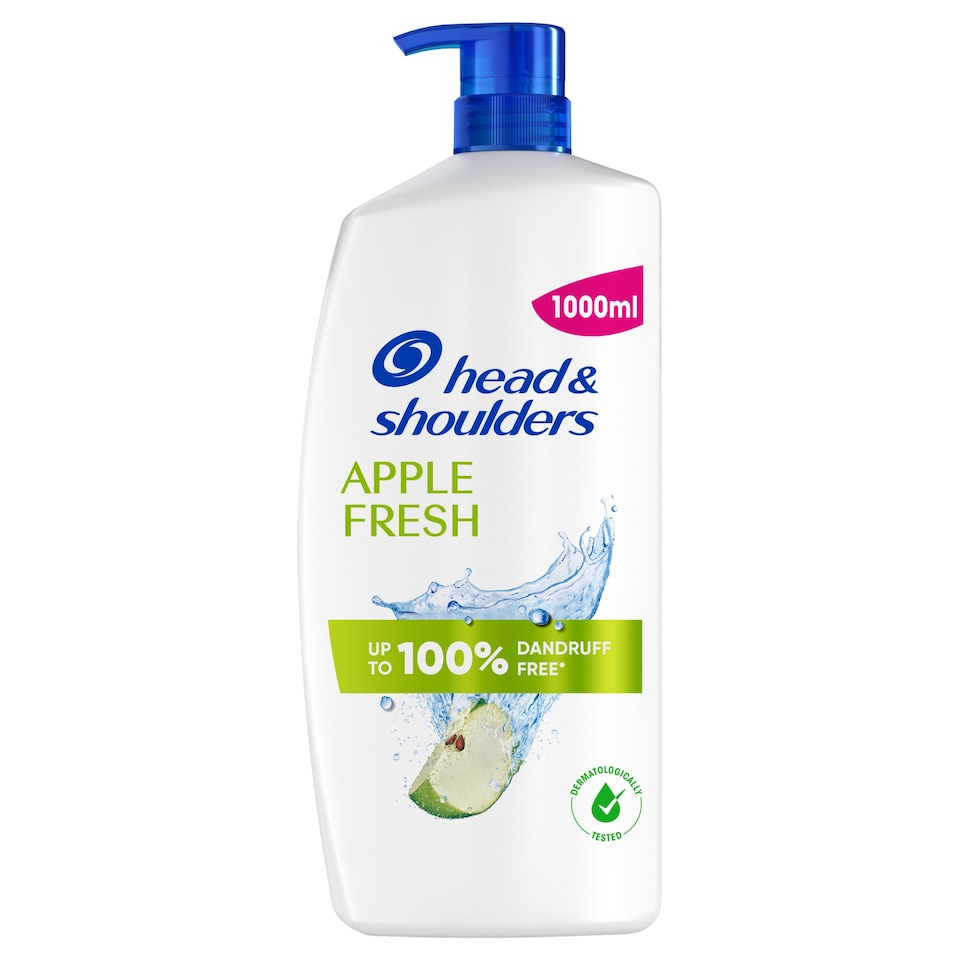 Obrázek 1 pro produkt Head & Shoulders Apple Fresh Šampon Proti Lupům,1000ml.Působí proti Lupům, Mastnotě a Svědění