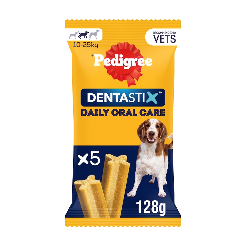 image 1 of Pedigree Dentastix Daily Medium Dog Treats 5 Dental Sticks