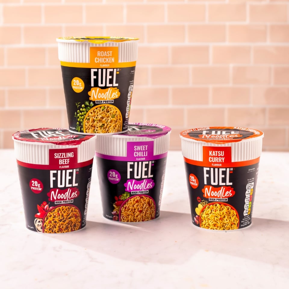 image 1 of FUEL10K High Protein Sizzling Beef Instant Noodles Snack Pot 87g