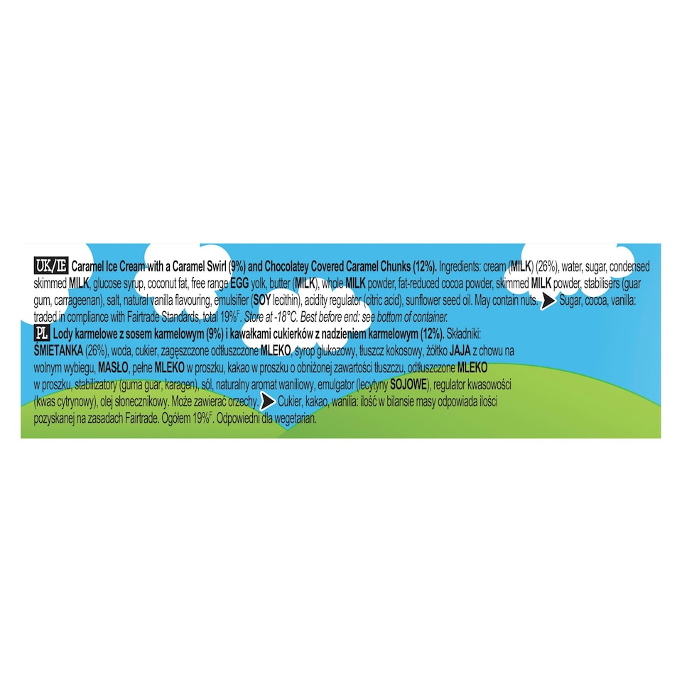 image 1 of BEN & JERRY CARAMEL CHEW CHEW ICE CREAM TUB 100ML