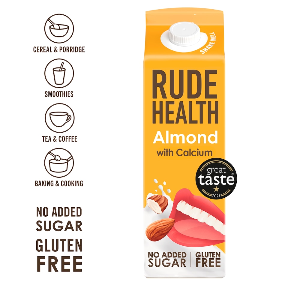 image 1 of Rude Health Almond with Calcium Dairy Free Drink 1L
