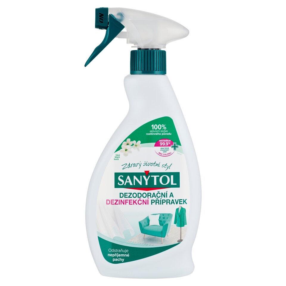 image 1 of Sanytol Deodorizer and Disinfectant White Flower Scent 500ml