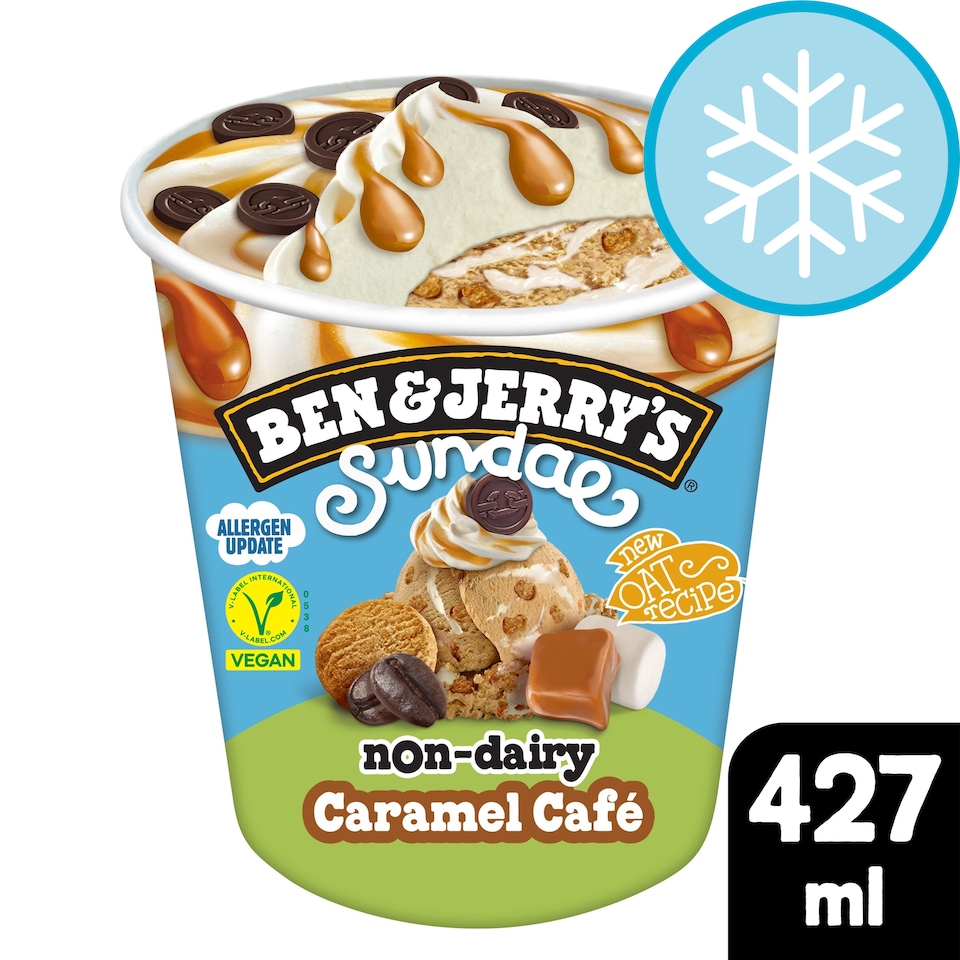image 1 of Ben & Jerry's Sundae Coffee Caramel Non Dairy Ice Cream Tub 427ml