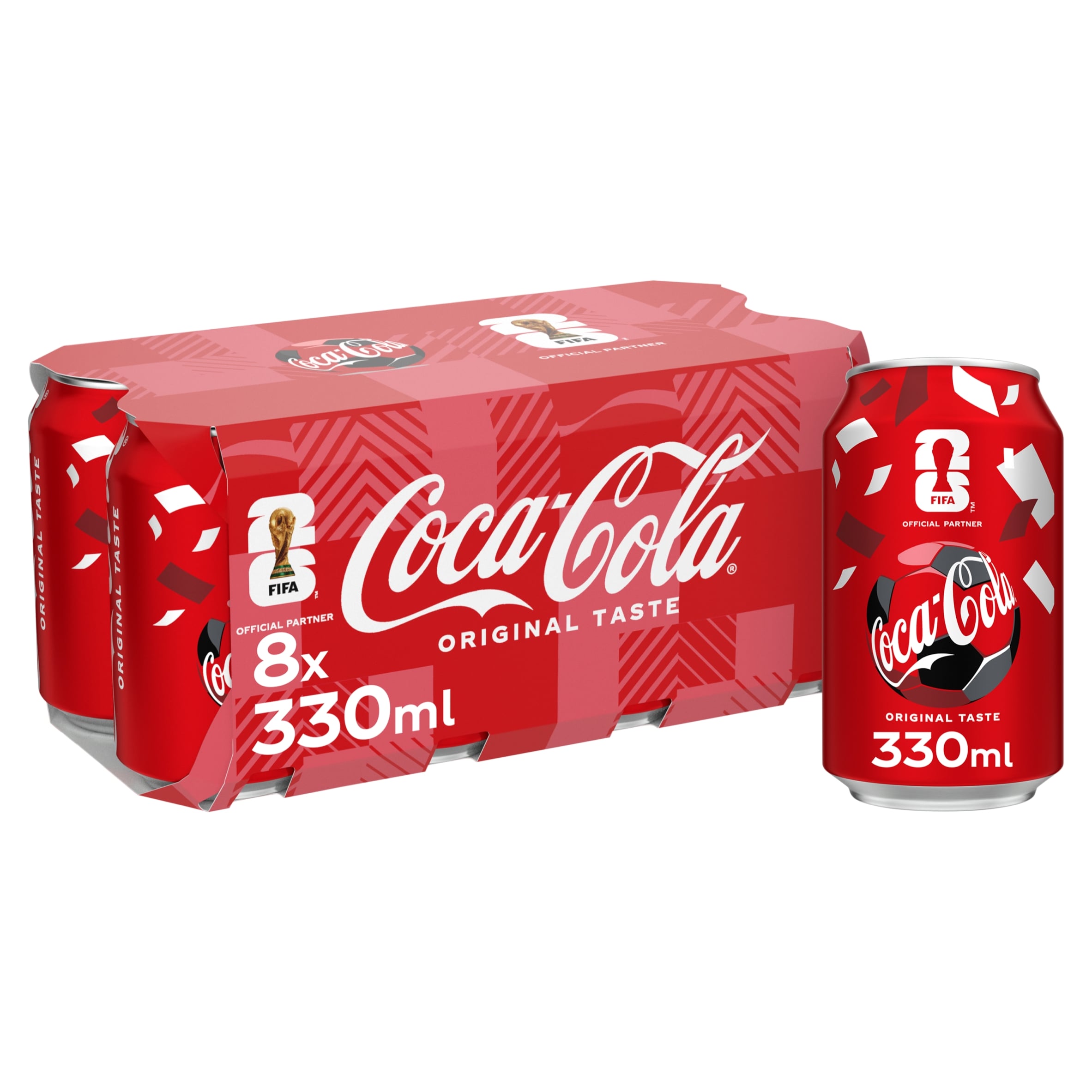 Coca-Cola Original Taste Soft Drink Cans 8 x 330 mL