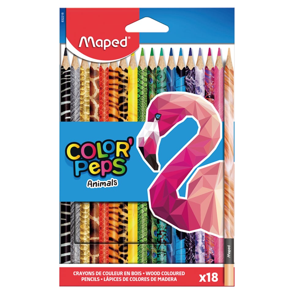 Maped Color' Peps Animals Colored Pencils 18 pcs