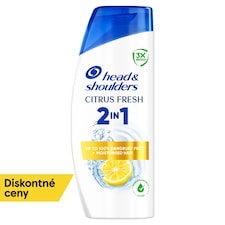 Head & Shoulders Citrus Fresh 2 v 1 Šampón a Kondicionér Proti Lupinám 400 ml. Vlasy Bez Lupín