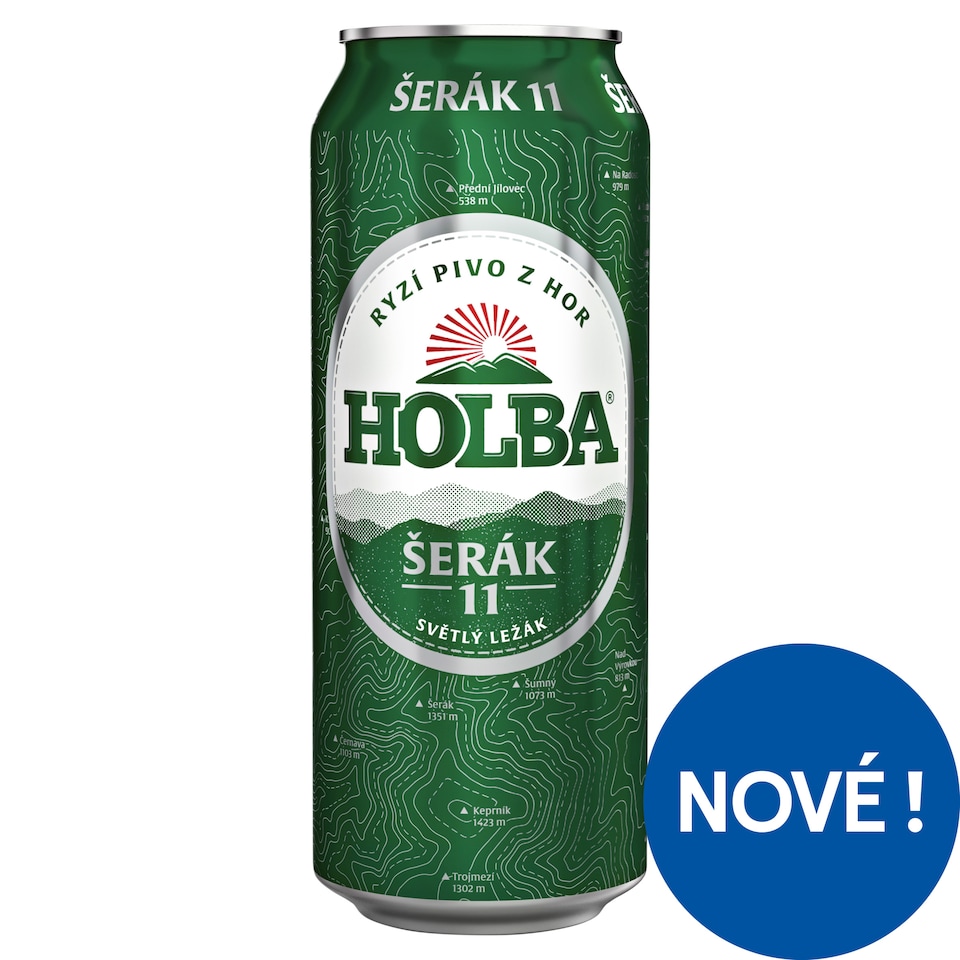 Holba Šerák 11 pivo světlý ležák 0,5l