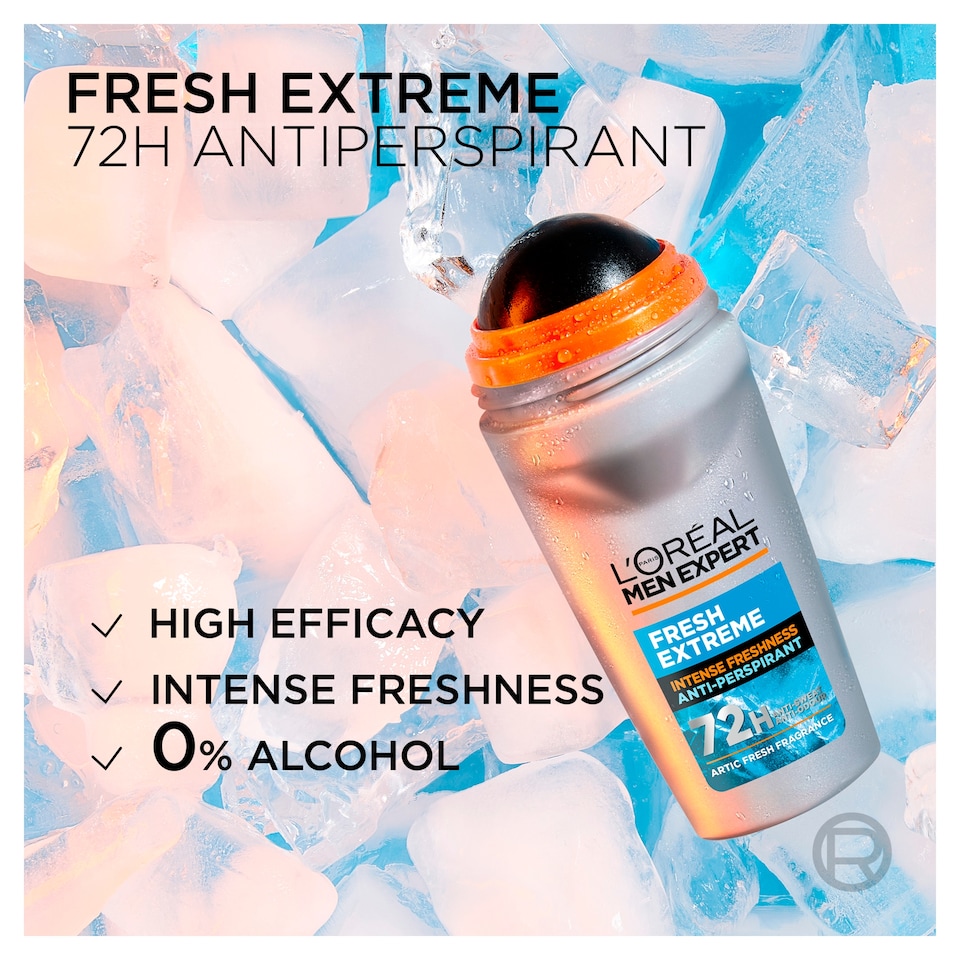 image 1 of L'Oreal Men Expert Roll On Fresh Extreme Deodorant 100ml