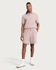 image 2 of F&F Cotton Rich Textured Drawstring Shorts in Pink