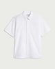 image 4 of F&F Pure Cotton Short Sleeved Oxford Shirt in White