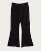 image 4 of The F&F Edit Velvet Flared Trousers in Black