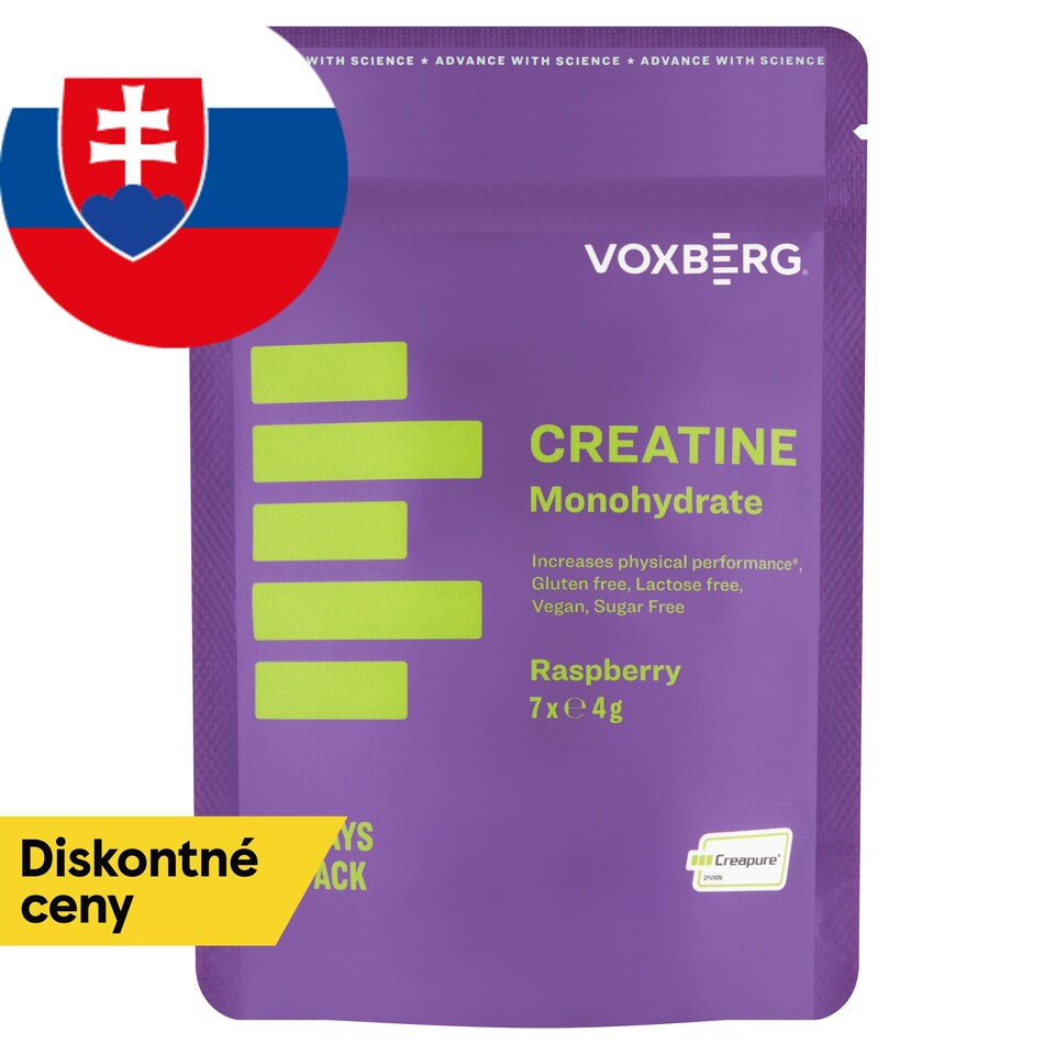 Voxberg Creapure 100% Creatine Monohydrate Powder with Raspberry Flavour 28 g