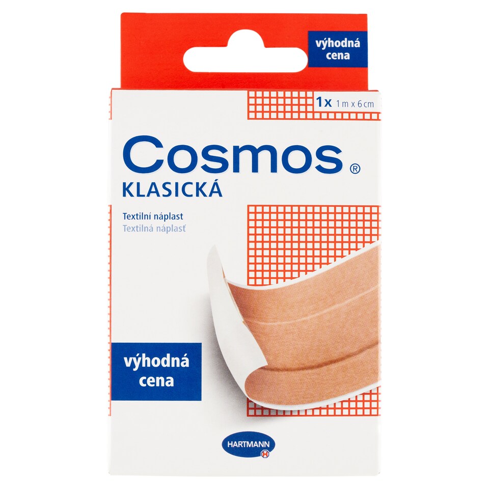 obrázok 1 z Hartmann Cosmos Klasická textilná náplasť 1 m x 6 cm 1 ks