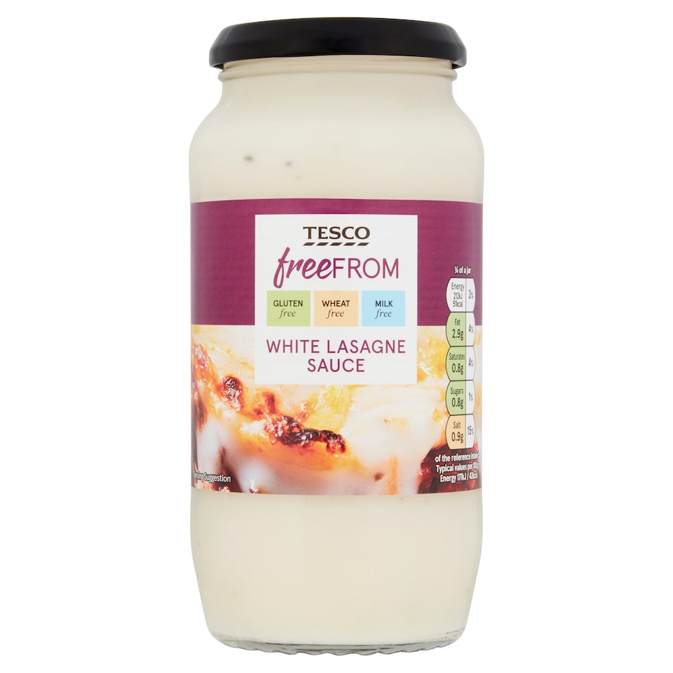 Tesco Free From White Lasagne Sauce 480G