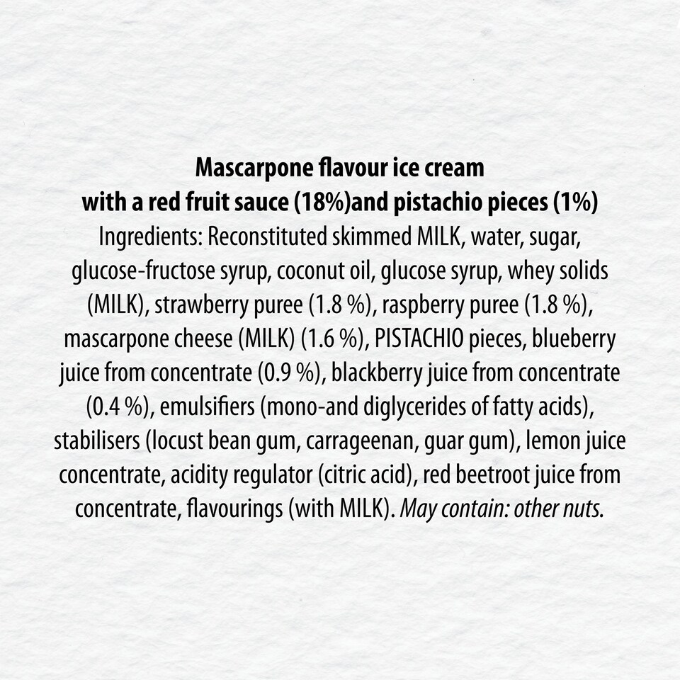 image 1 of Carte D'or Crema Di Mascarpone Ice Cream Dessert 900Ml