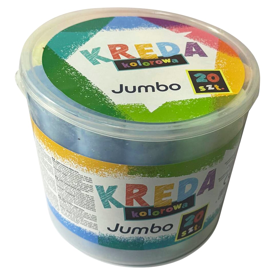 image 1 of Sidewalk Chalk in Bucket Assorted Colors 20 pcs