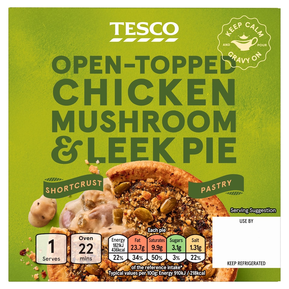 Tesco Chicken Mushroom & Leek Pie 200g