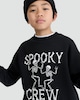image 2 of F&F Boys Cotton Rich Spooky Crew Skeleton Print Sweatshirt in Multi