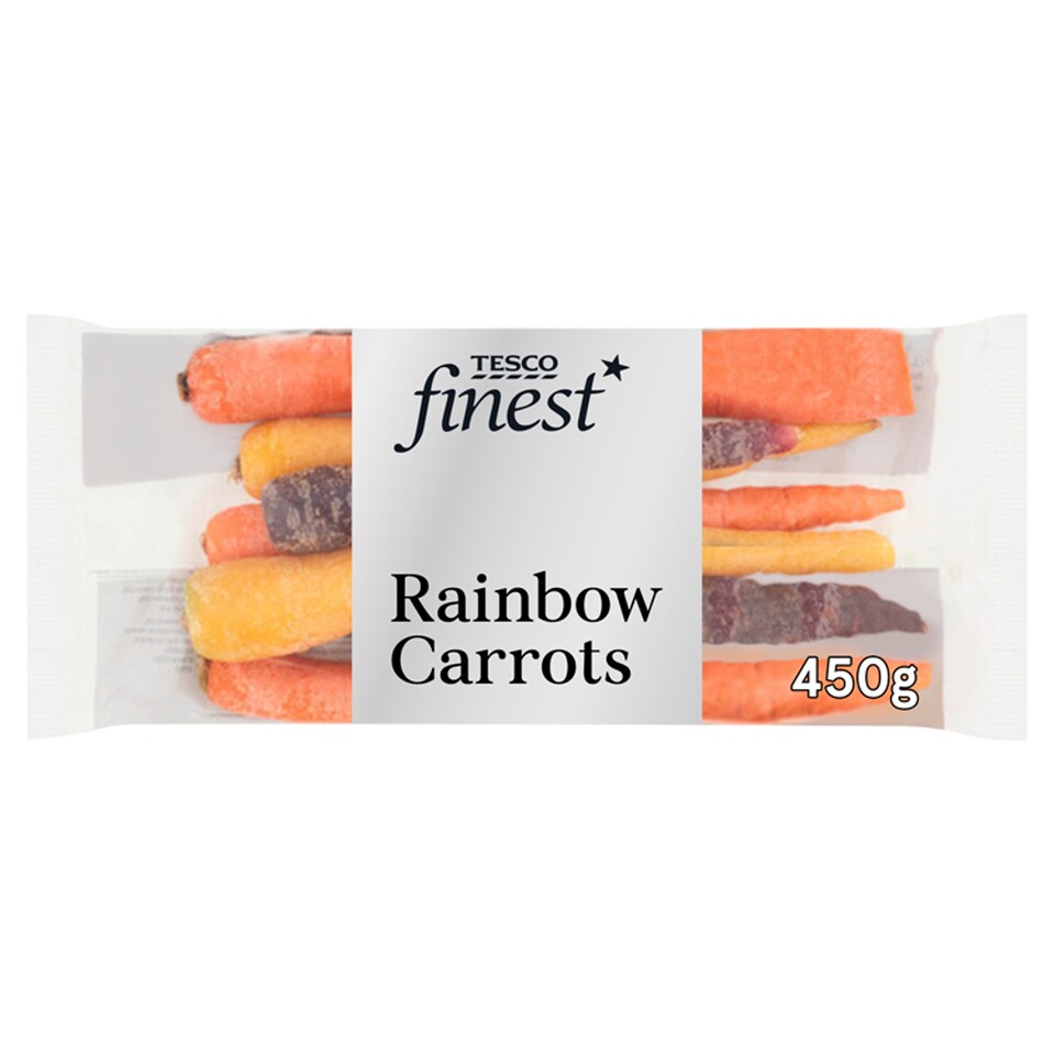 Tesco Finest Rainbow Carrots 450G