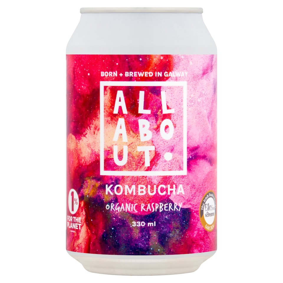 All About Kombucha Organic Raspberry 330ml