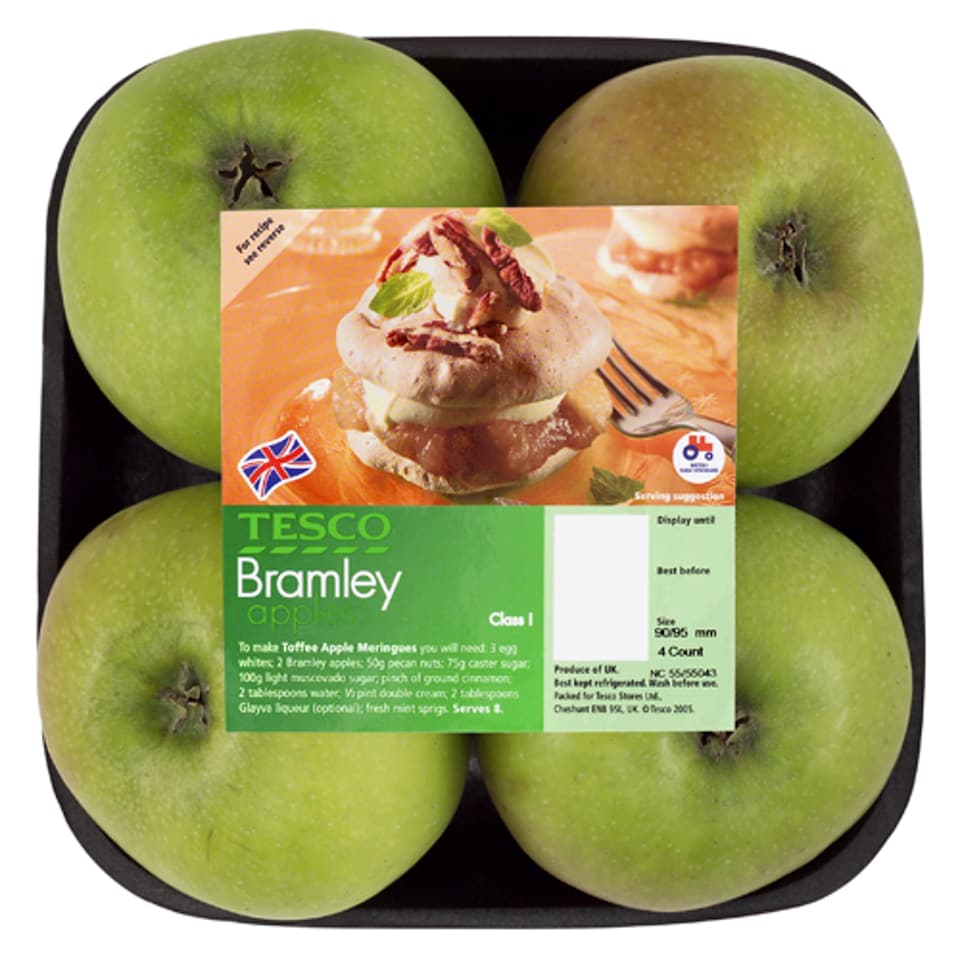 Tesco Bramley Apple Tray 4 Pack