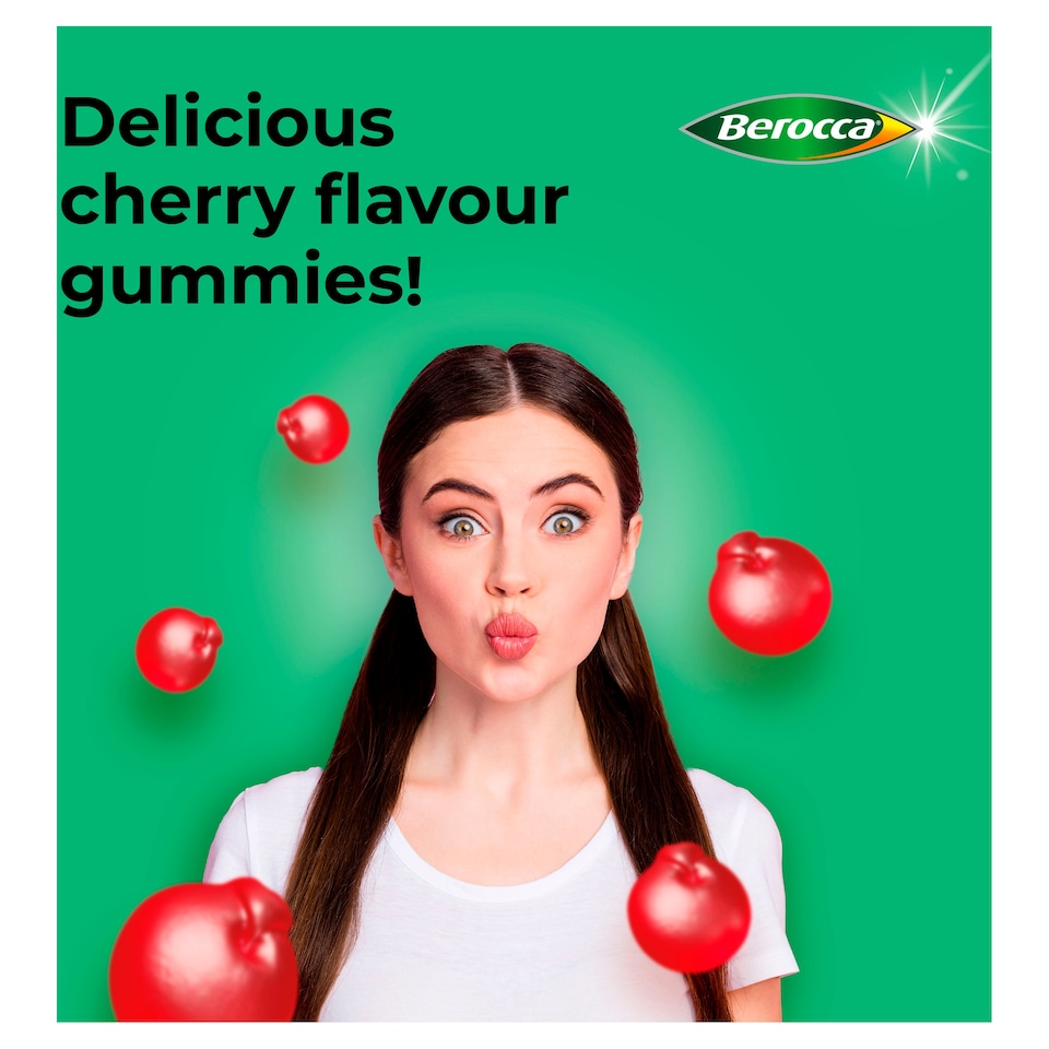 image 1 of Berocca Multi-Action Vitamin C Gummies - Cherry Flavour 60s