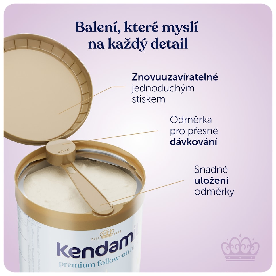 image 1 of Kendamil Premium 2 HMO+ Follow-on Milk formula in Powder form 6-12 Months 800 g