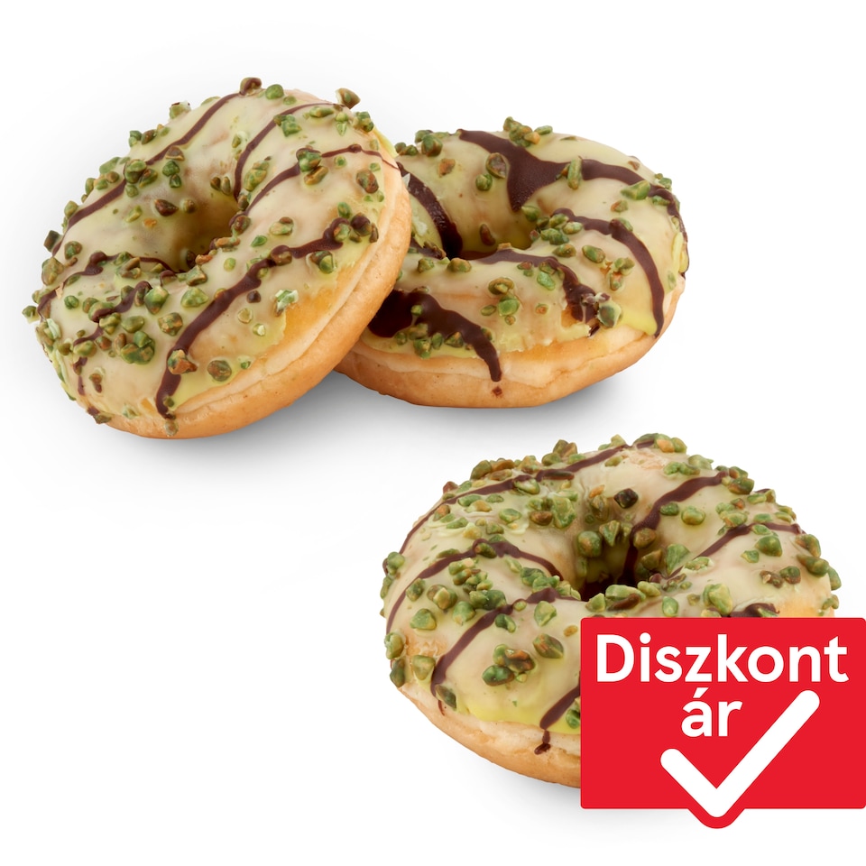 Pisztáciás töltött fánk kiolvasztott 69 g  1. kép