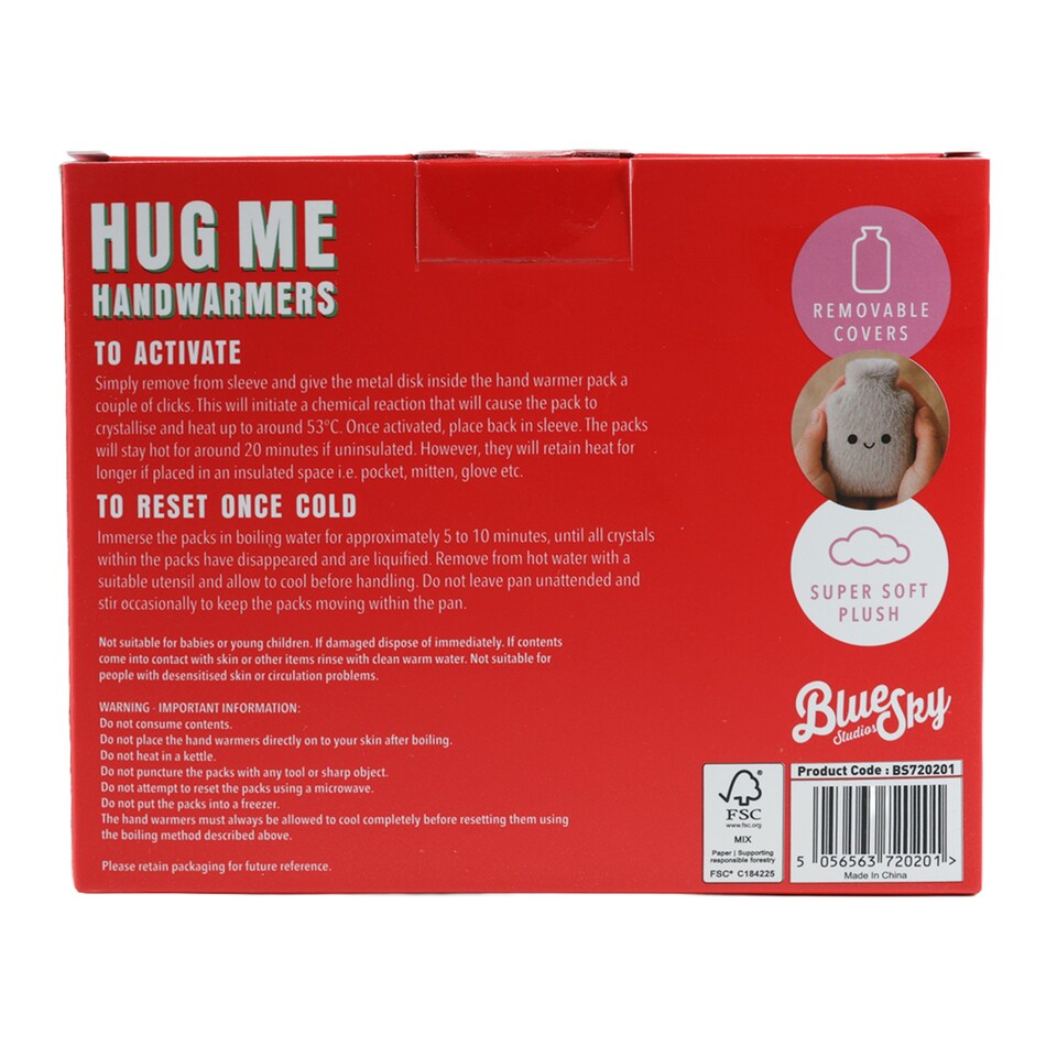 image 1 of Blue Sky Hug Me 2 Handwarmers