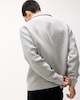 image 3 of F&F Textured Zip Up Jacket in Grey