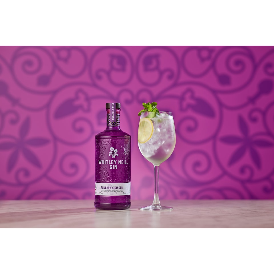 image 1 of Whitley Neill Gin - Rhubarb & Ginger 70cl