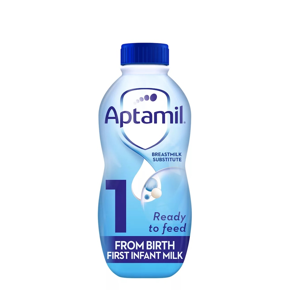 image 1 of Aptamil 1 First Infant Baby Milk Formula Liquid Ready to Feed from Birth 1L