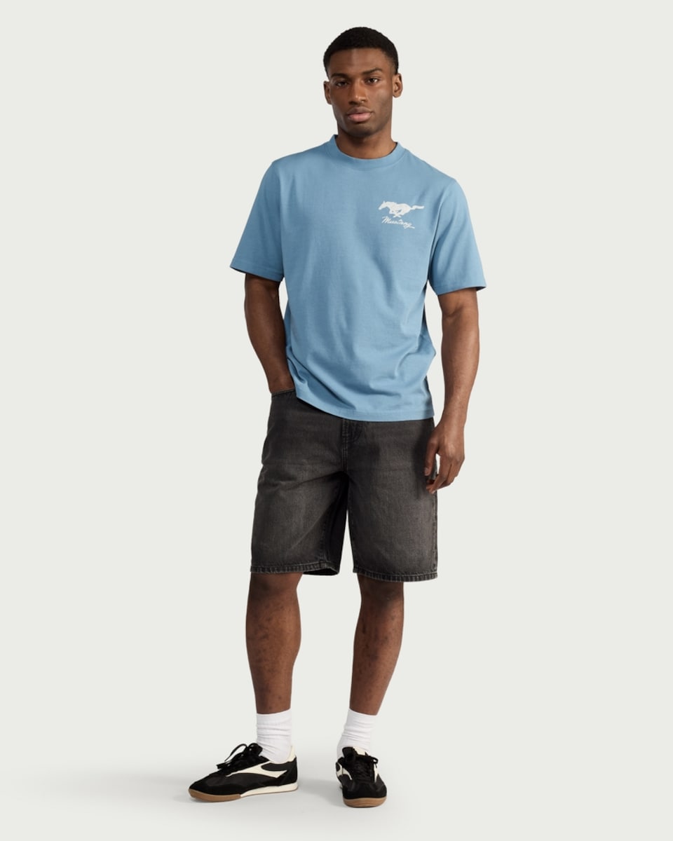 image 1 of RDA Ford Mustang T-Shirt in Blue