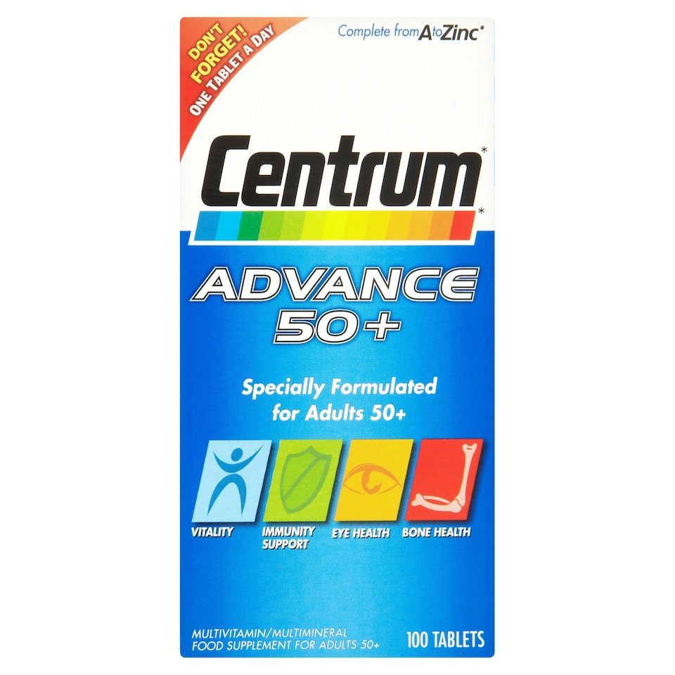Centrum Advance 50+ Multivitamins & Minerals Tablets 100s