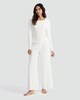 image 2 of Rise by Zara McDermott Modal Rich Button Front Pyjama Cardigan in Cream