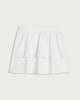 image 4 of F&F Girls Cotton Rich Tiered Skirt in White