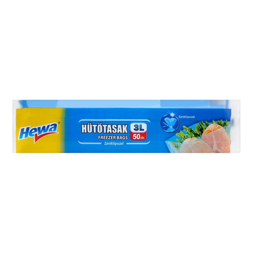Hewa hűtőtasak záróklipsszel 3 l 50 db