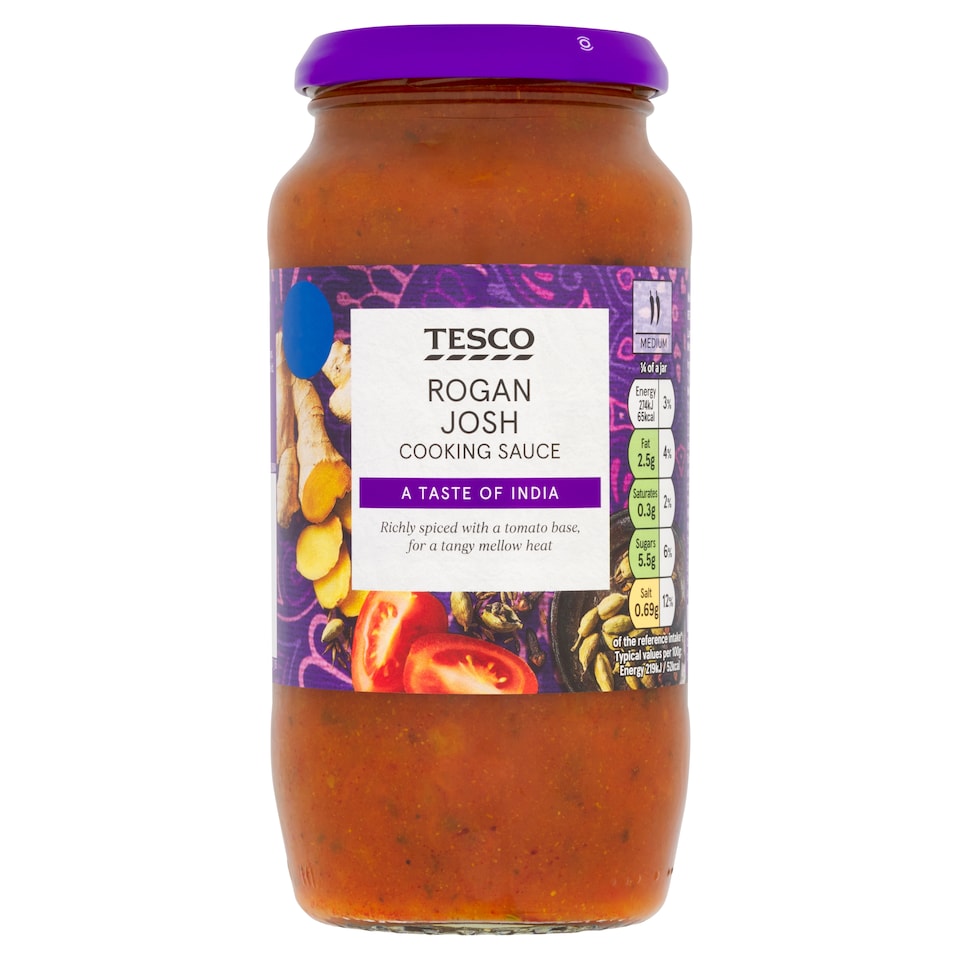 Tesco Rogan Josh Cooking Sauce 500G