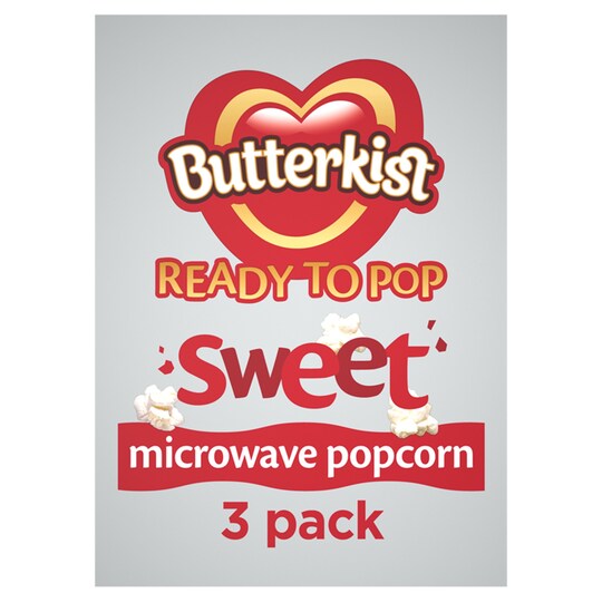 Butterkist Microwave Sweet Popcorn 3X60g Tesco Groceries
