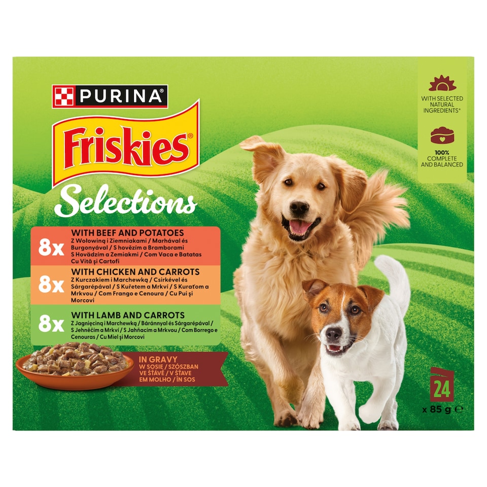 Friskies Selections Beef, Chicken and Lamb in Gravy 24 x 85g