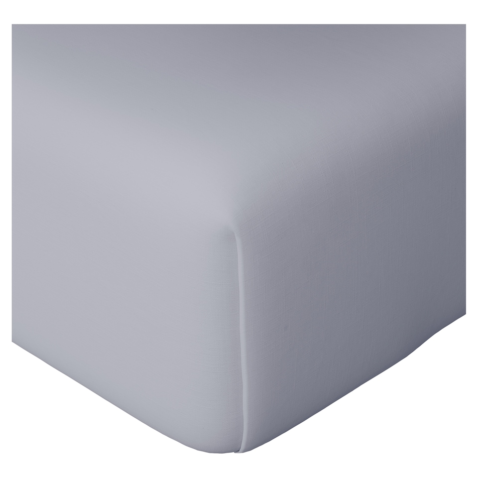 F&F Home Blue Brushed Fitted Sheet King
